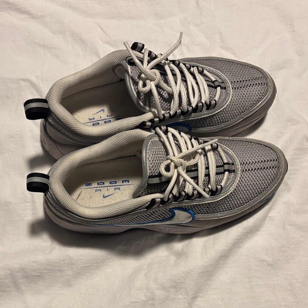 Nike Men's Gray and Blue Sneakers